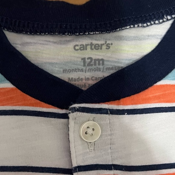 Carter’s Striped Baby Outfit Set with Bodysuit,Shirt and Pants (Size 12 Months) - Picture 10 of 10